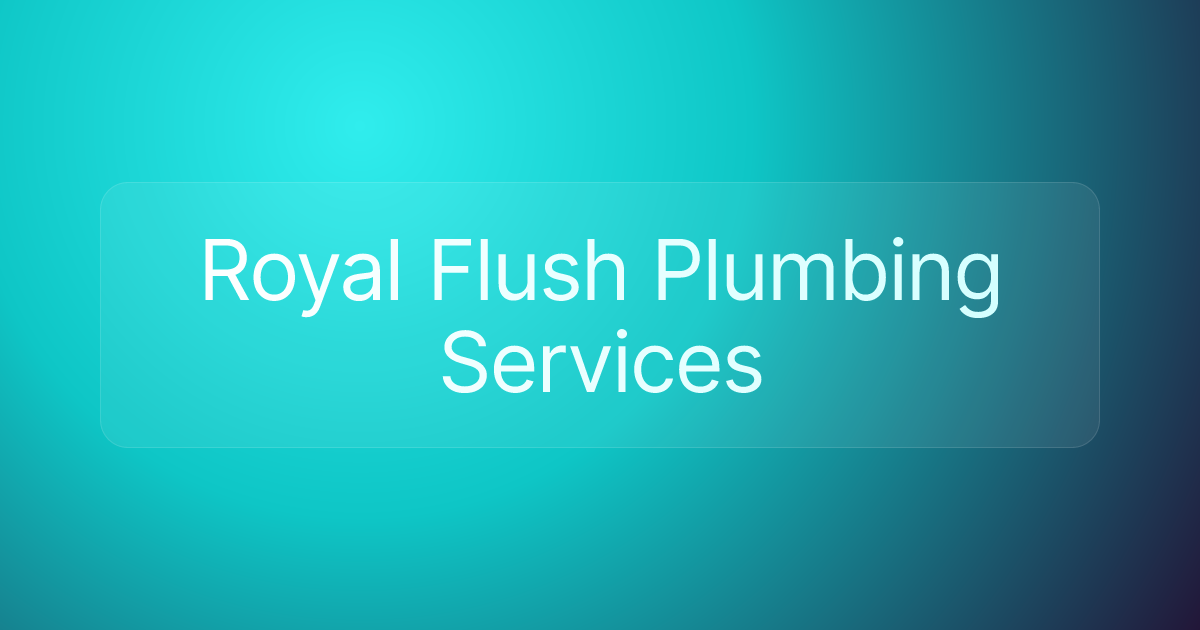 Royal Flush Plumbing Services