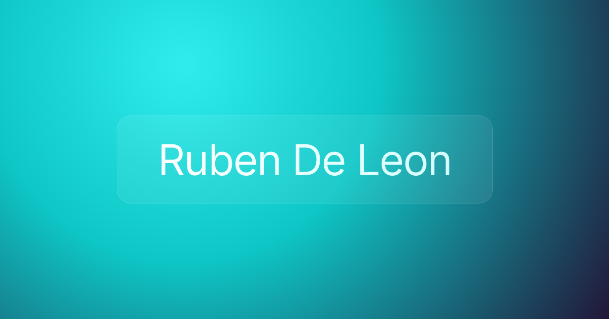 Ruben De Leon