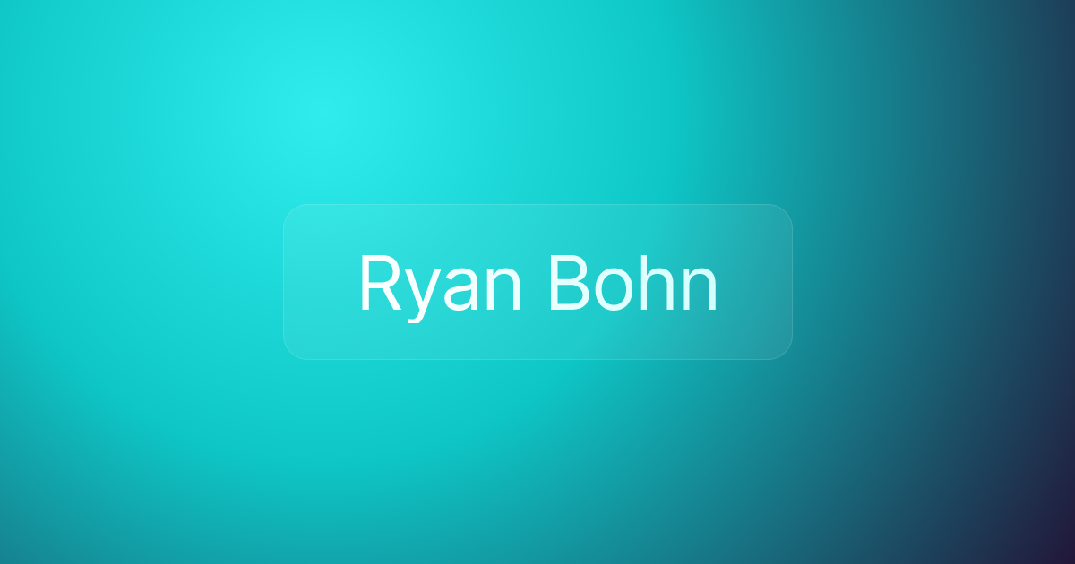 Ryan Bohn