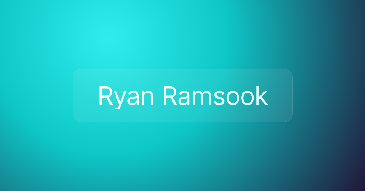 Ryan Ramsook