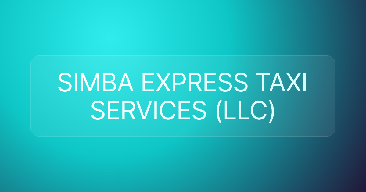 SIMBA EXPRESS TAXI SERVICES (LLC)