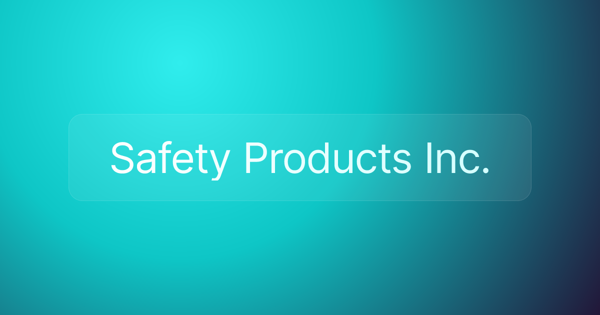 Safety Products Inc.