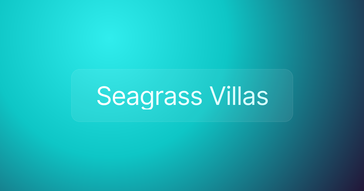 Seagrass Villas