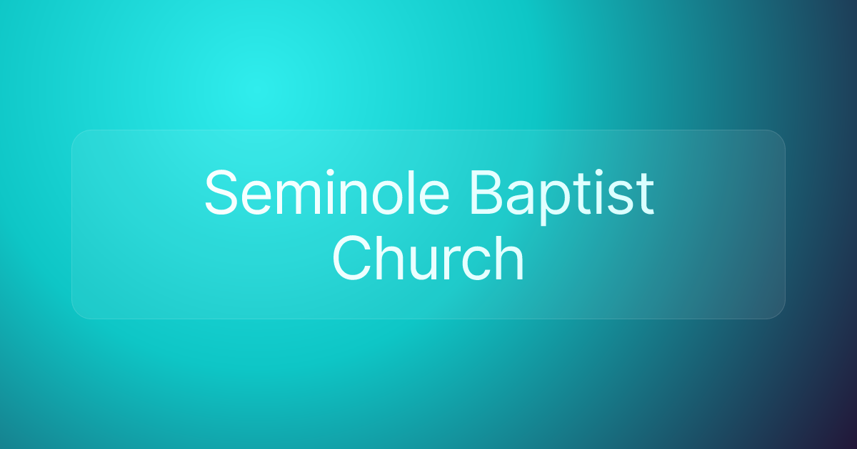 Seminole Baptist Church