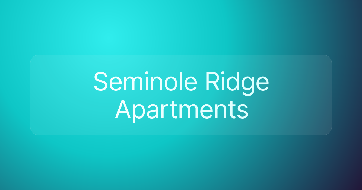 Seminole Ridge Apartments
