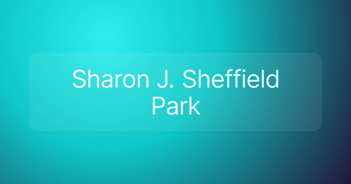 Sharon J. Sheffield Park