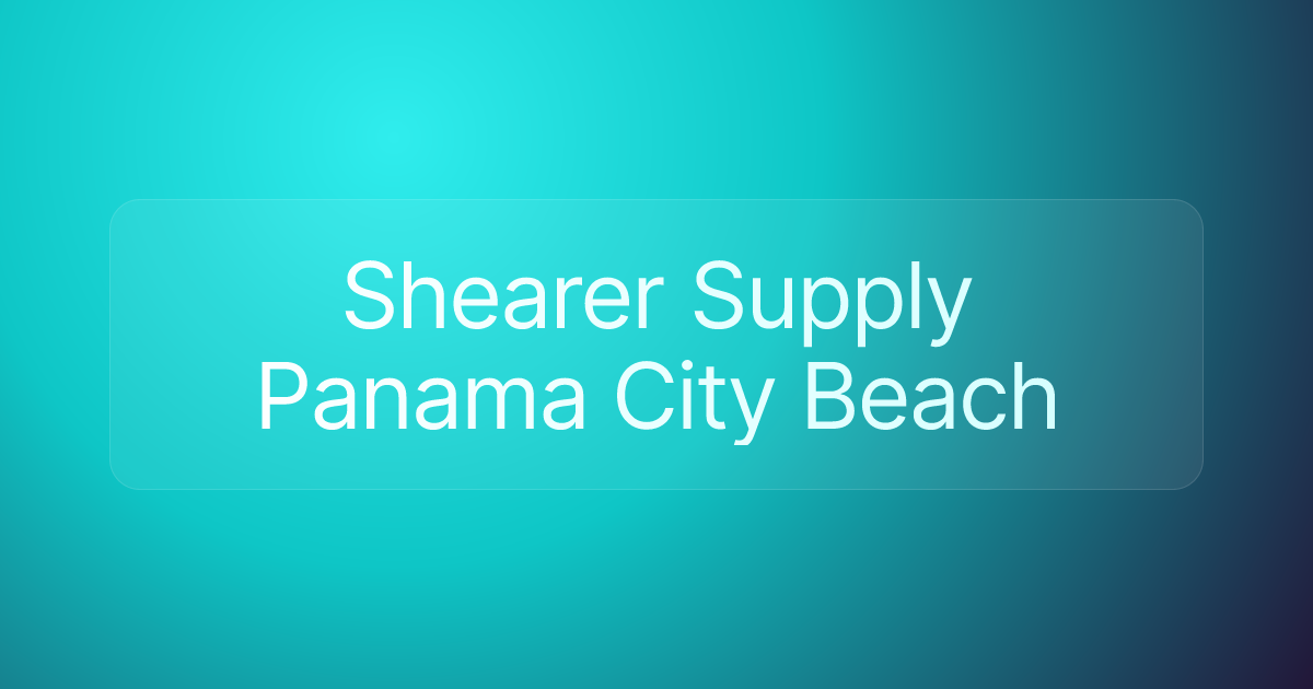 Shearer Supply Panama City Beach