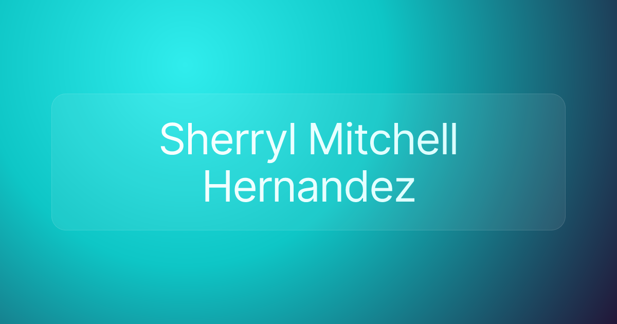Sherryl Mitchell Hernandez