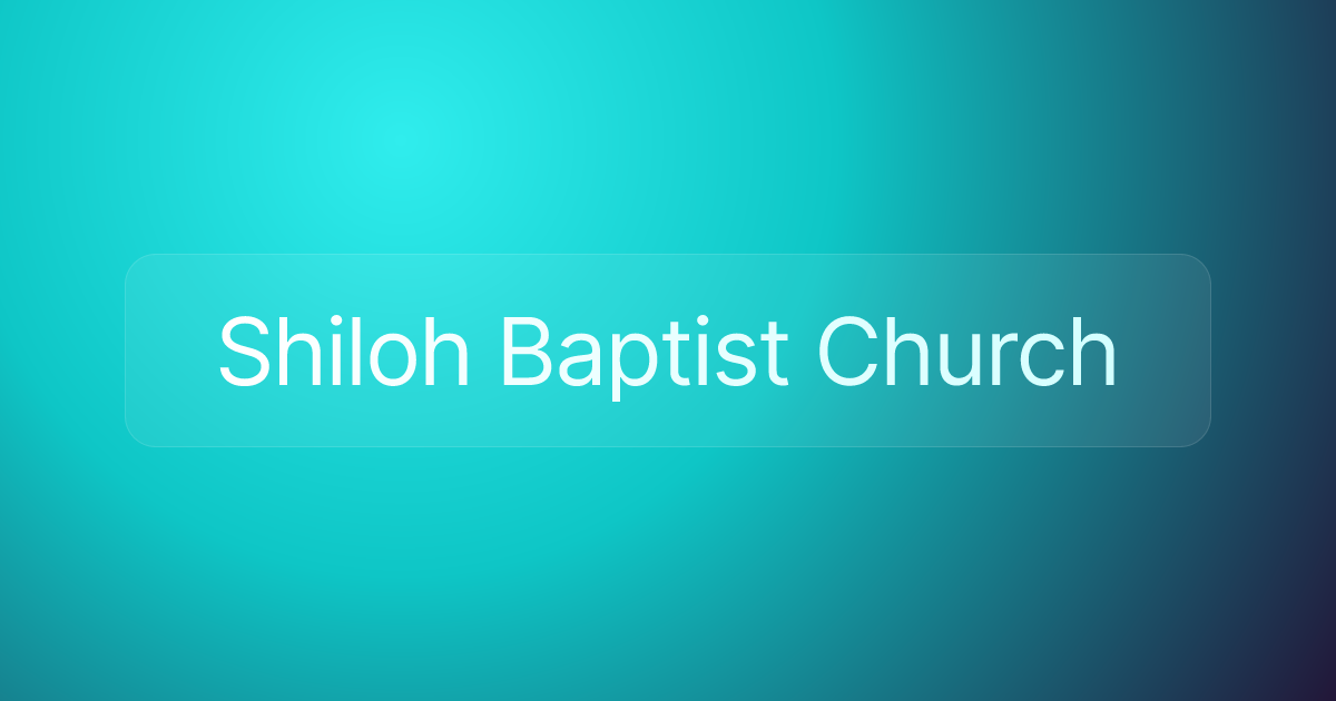 Shiloh Baptist Church