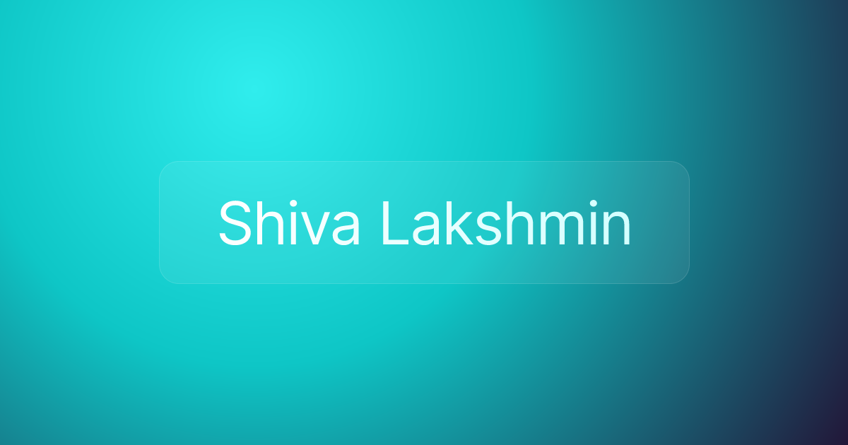 Shiva Lakshmin