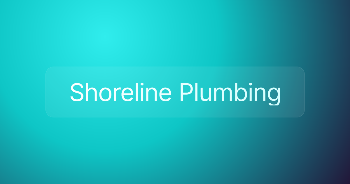 Shoreline Plumbing