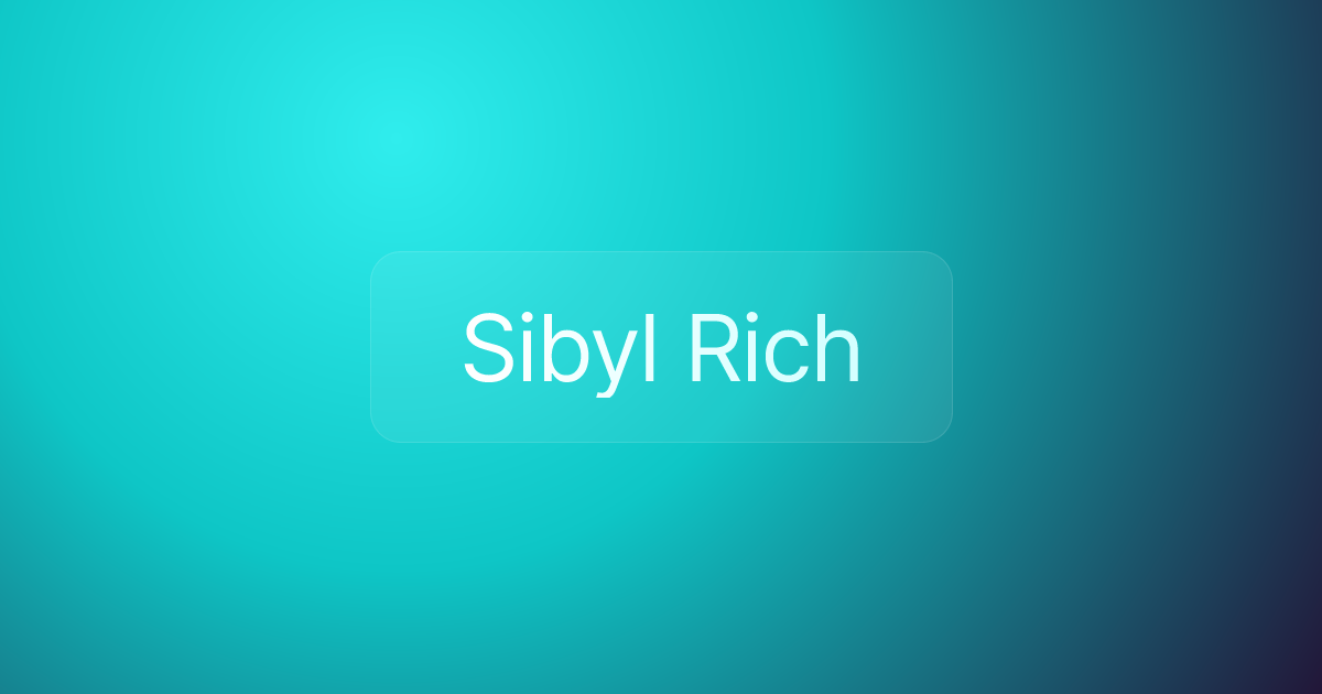 Sibyl Rich