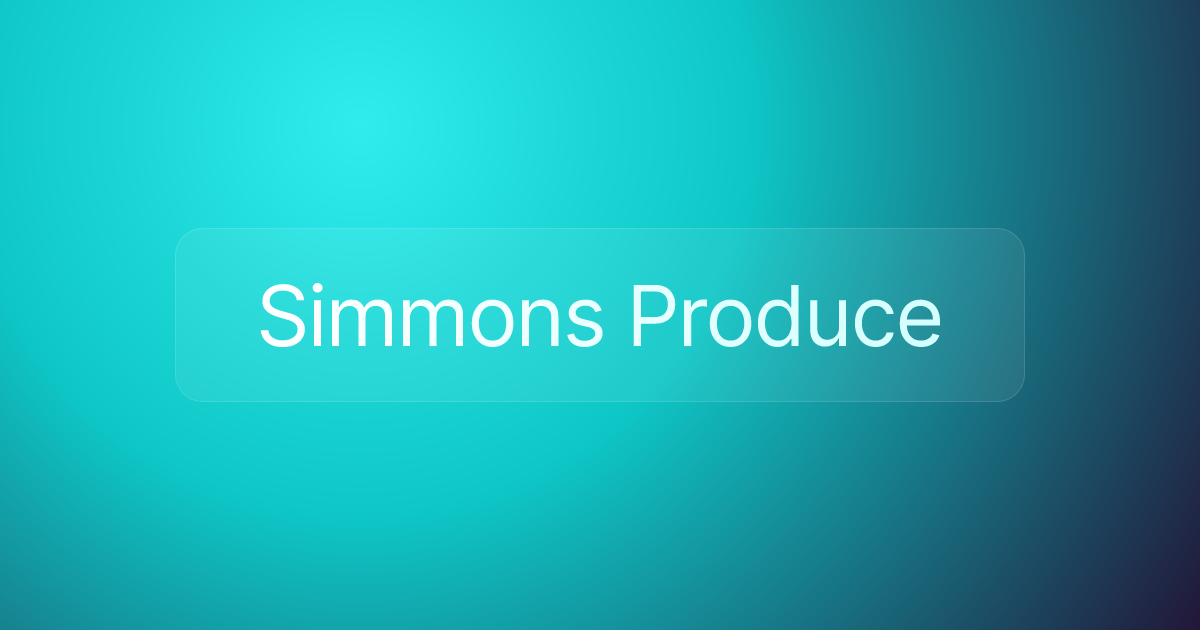 Simmons Produce