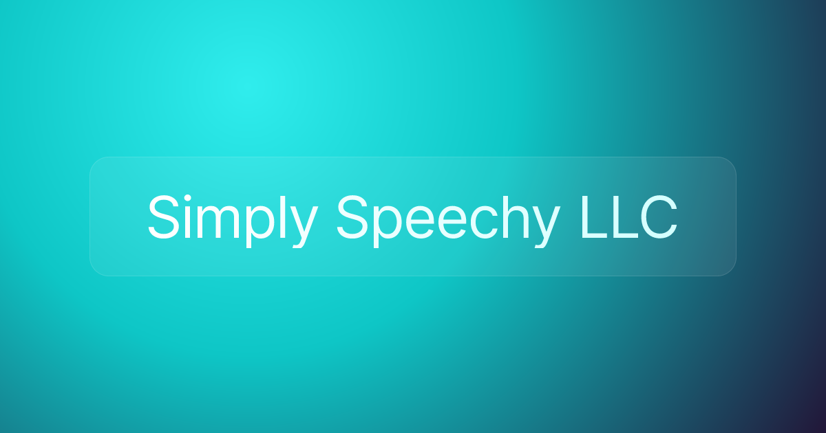 Simply Speechy LLC