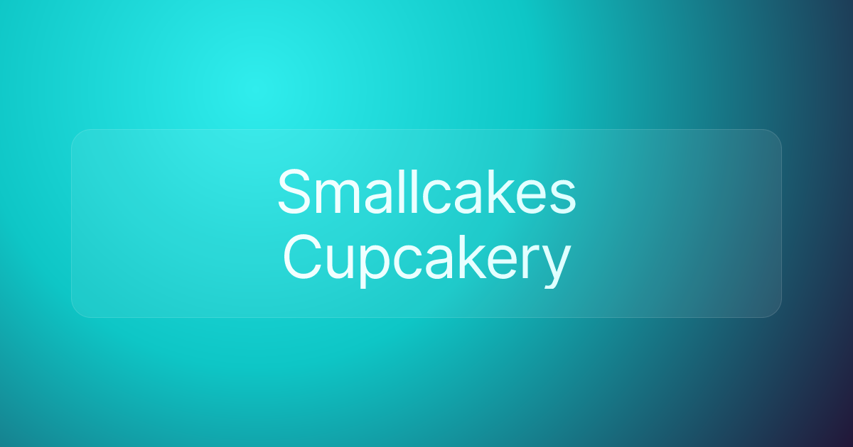 Smallcakes Cupcakery