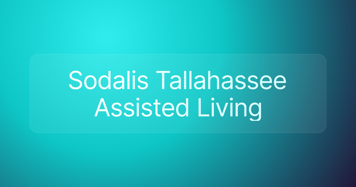 Sodalis Tallahassee Assisted Living