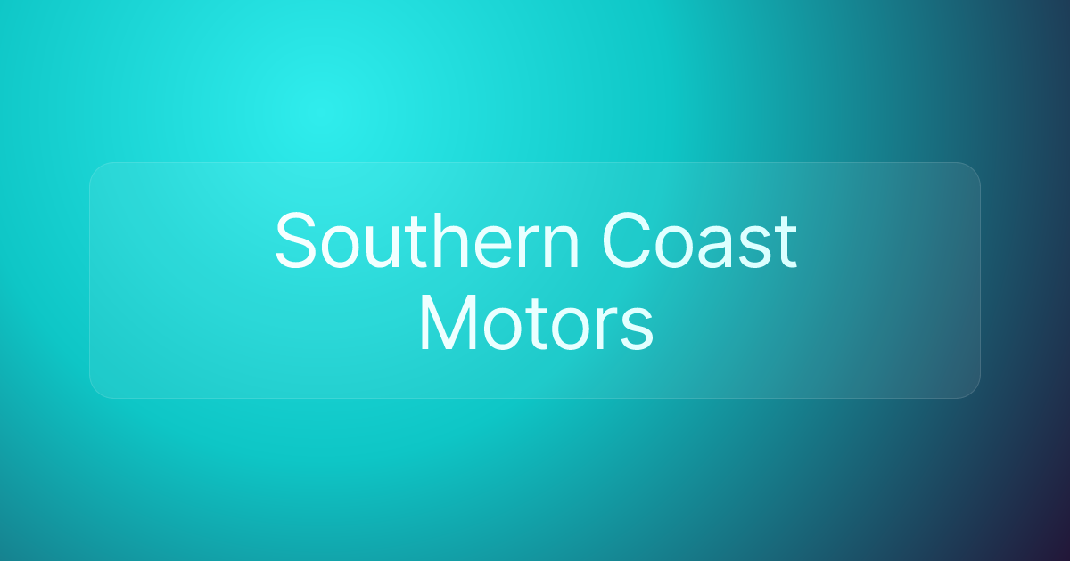 Southern Coast Motors