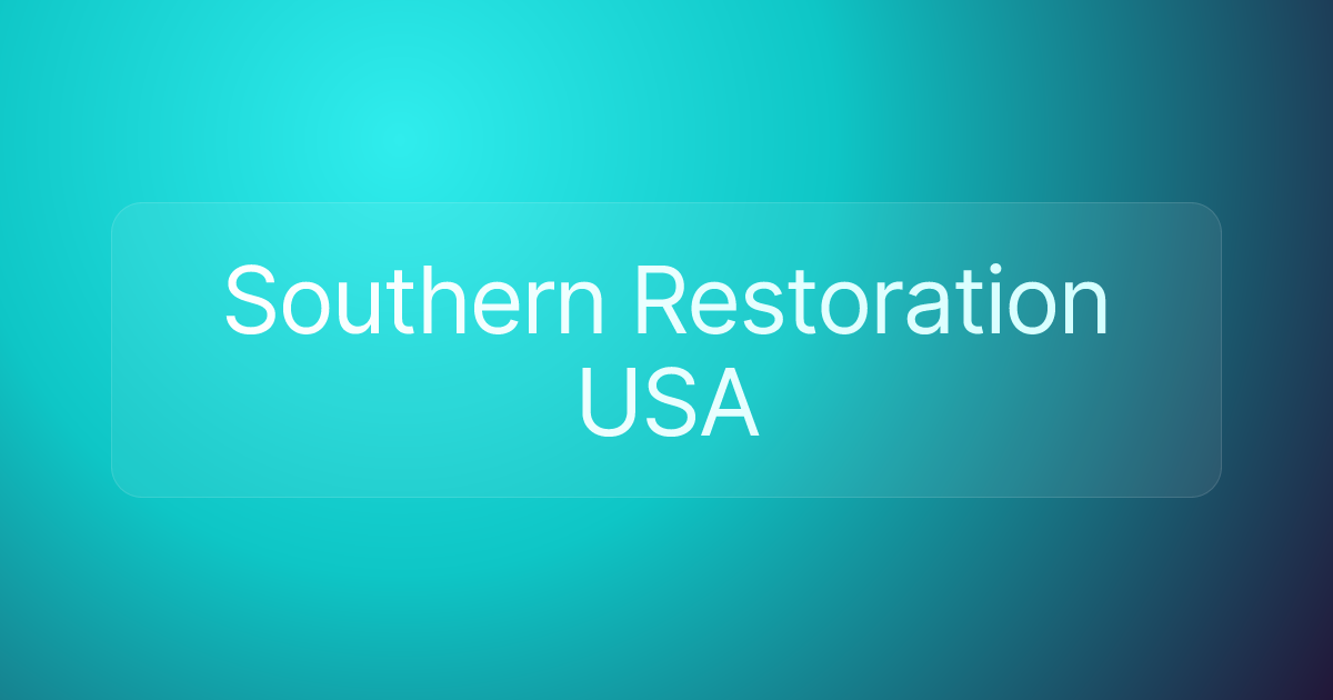 Southern Restoration USA