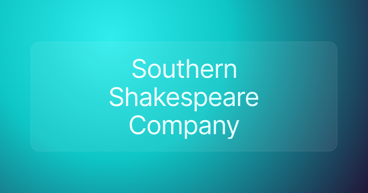 Southern Shakespeare Company
