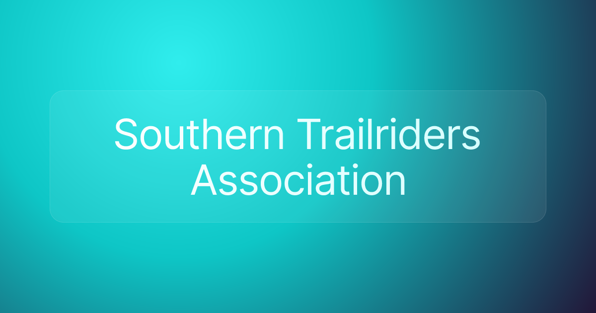 Southern Trailriders Association