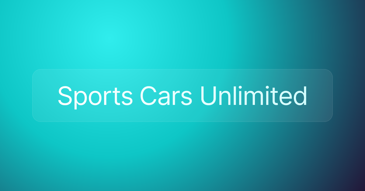 Sports Cars Unlimited