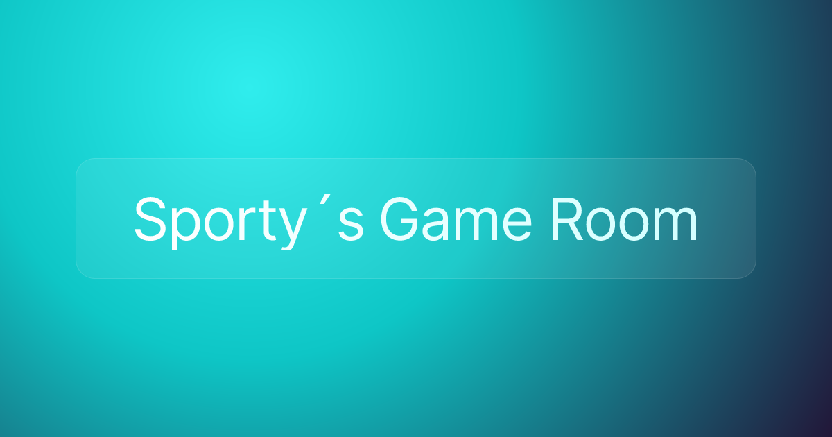 Sporty´s Game Room
