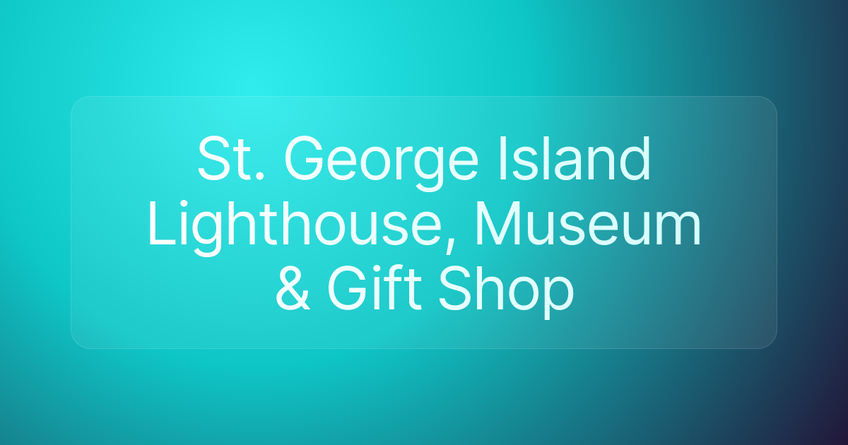 St. George Island Lighthouse, Museum & Gift Shop