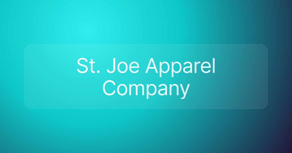 St. Joe Apparel Company