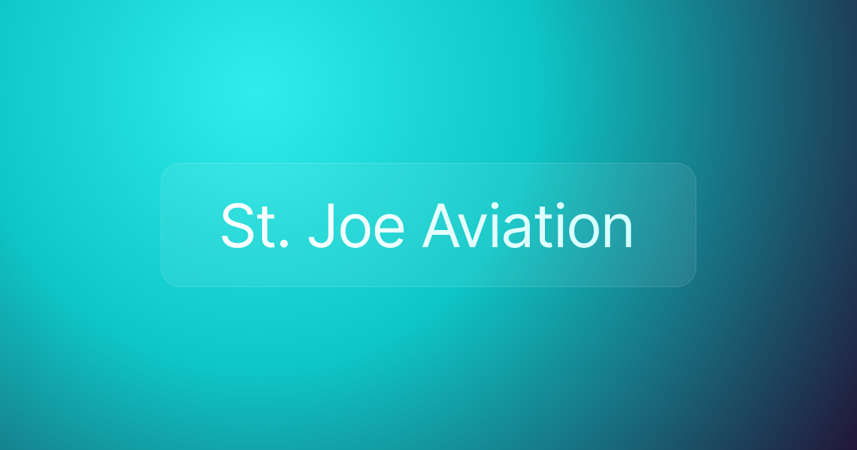 St. Joe Aviation