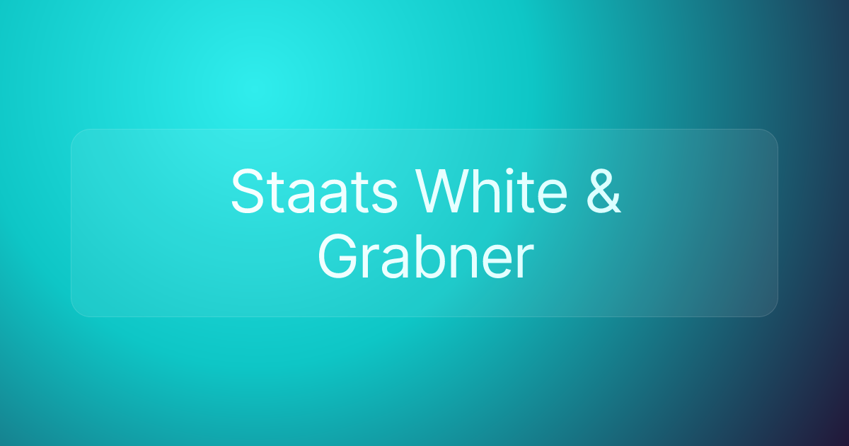 Staats White & Grabner