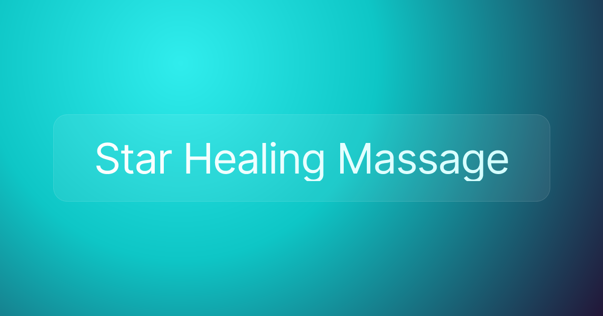 Star Healing Massage