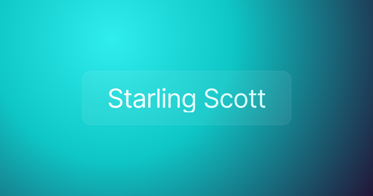 Starling Scott