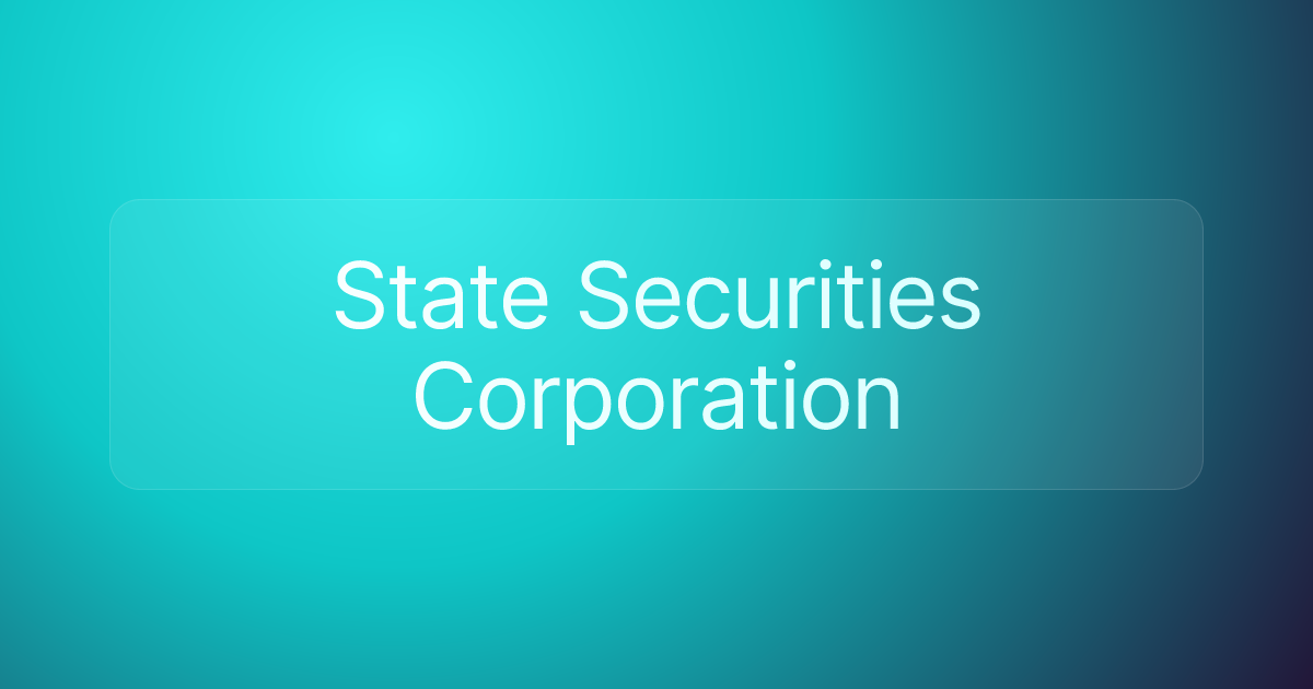 State Securities Corporation