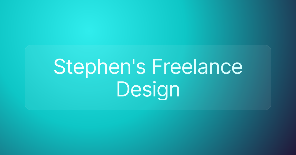 Stephen's Freelance Design