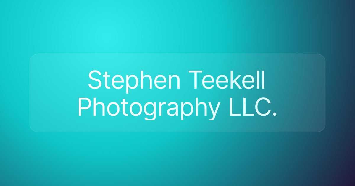 Stephen Teekell Photography LLC.