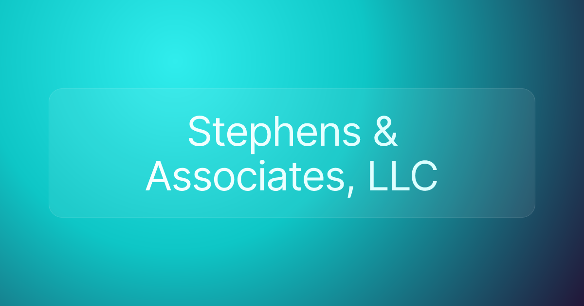 Stephens & Associates, LLC