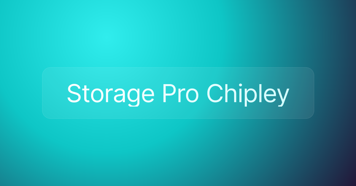 Storage Pro Chipley