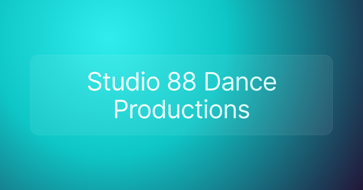 Studio 88 Dance Productions