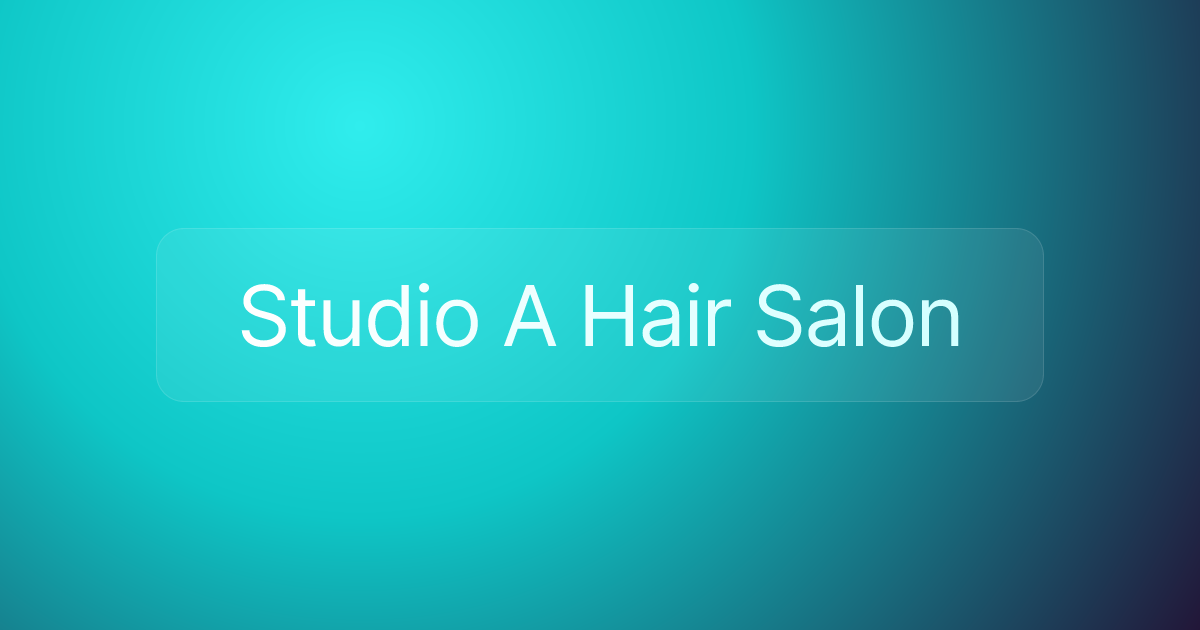 Studio A Hair Salon