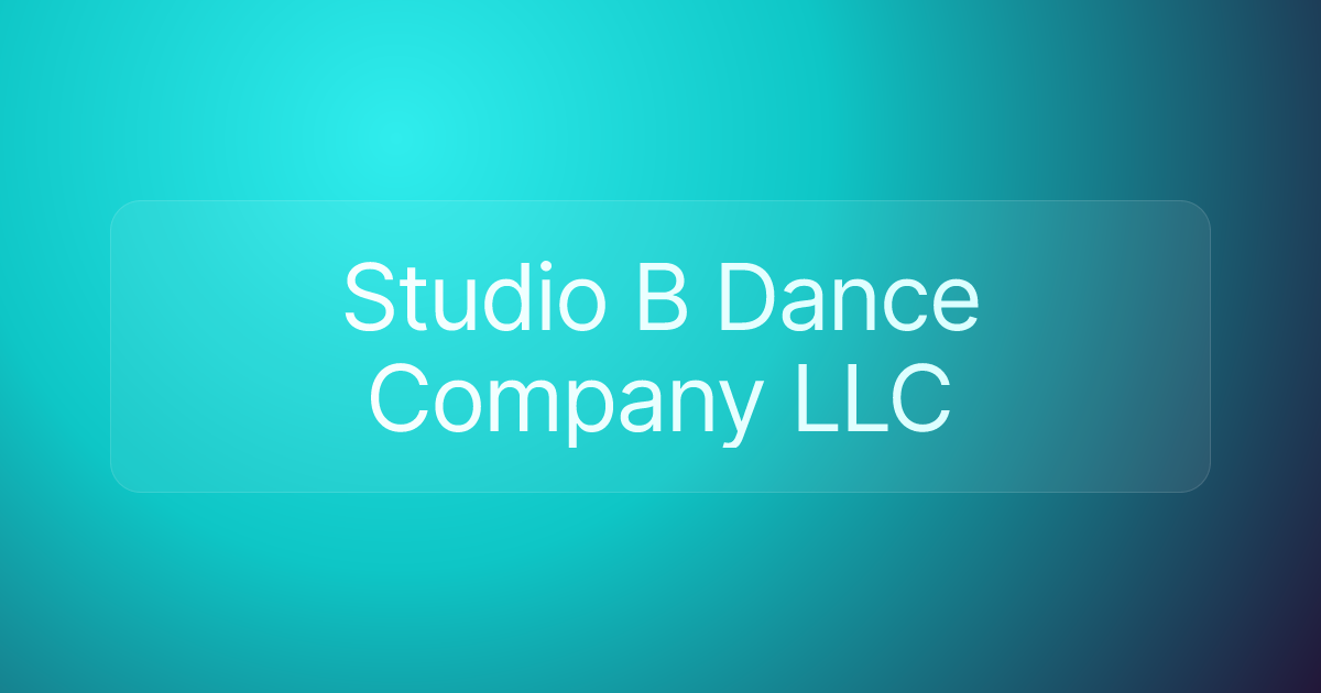 Studio B Dance Company LLC