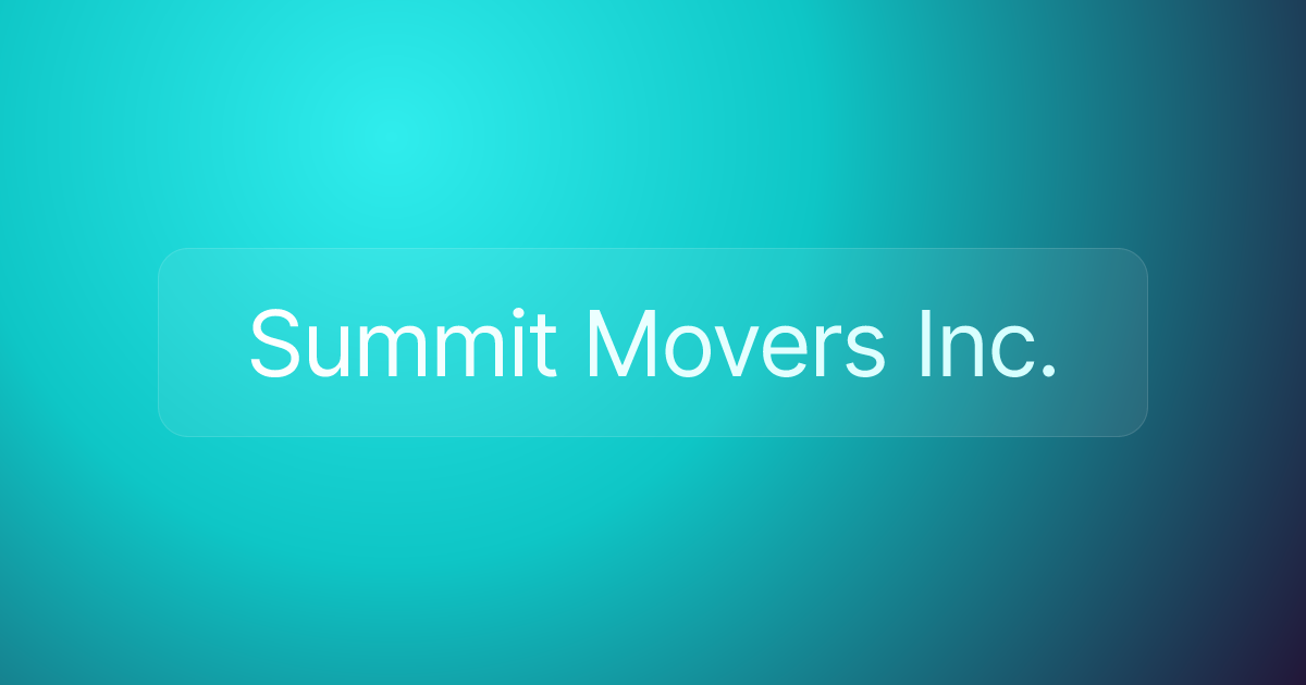 Summit Movers Inc.