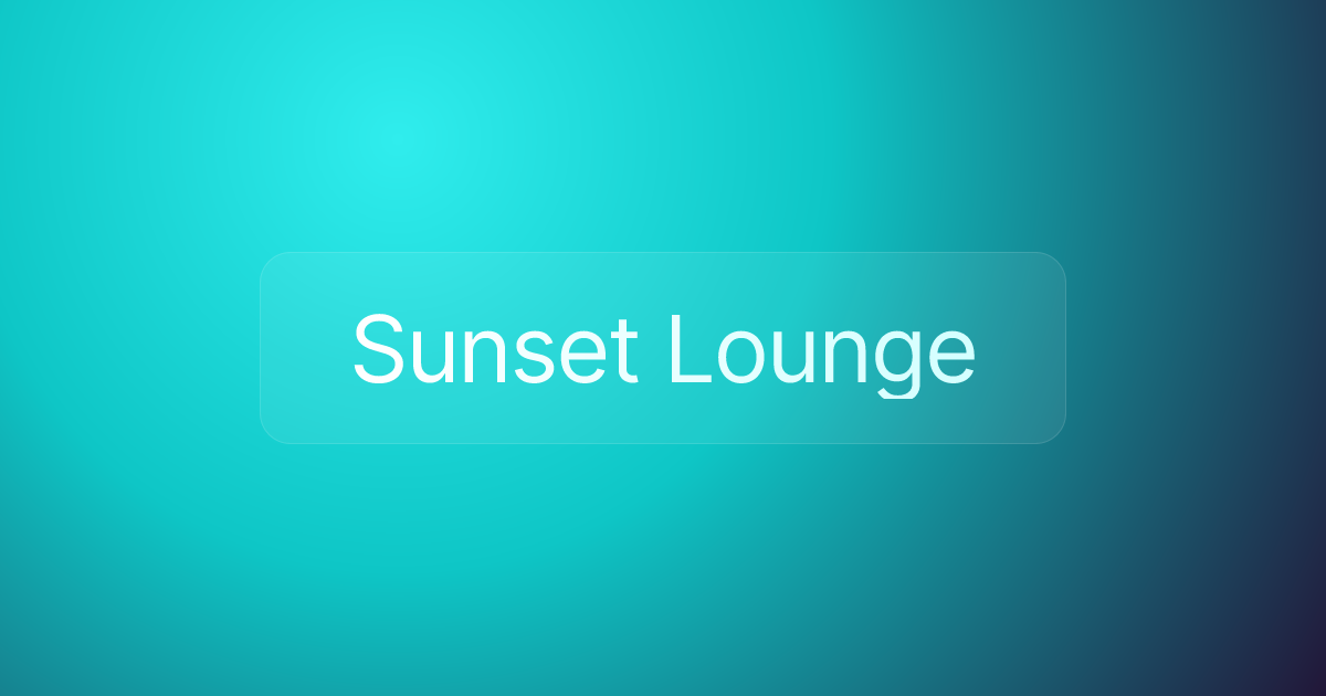 Sunset Lounge