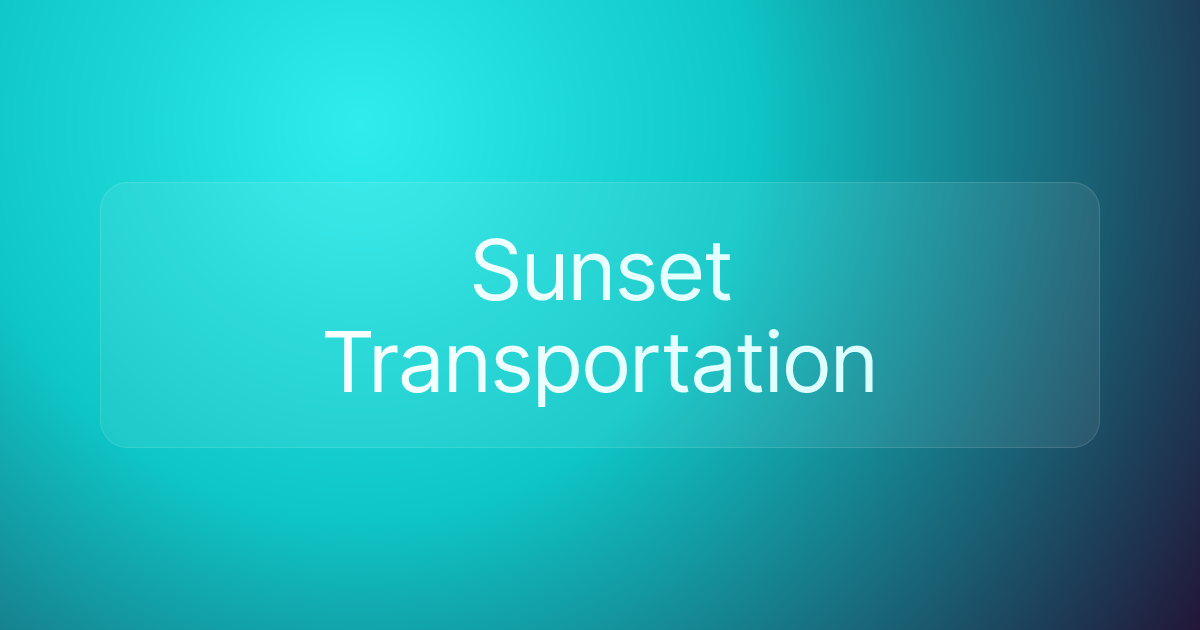 Sunset Transportation