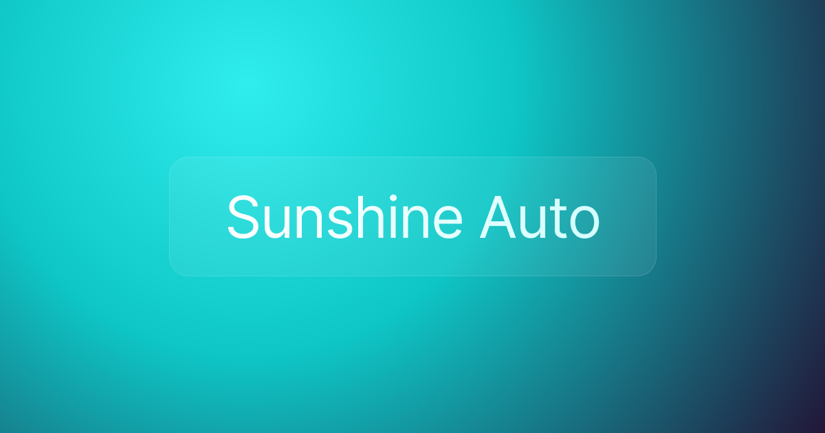 Sunshine Auto