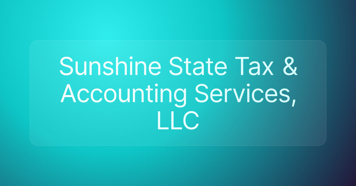 Sunshine State Tax & Accounting Services, LLC
