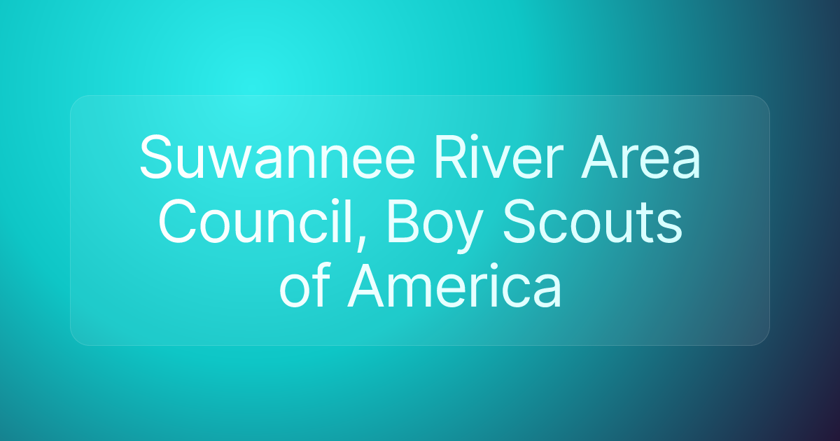 Suwannee River Area Council, Boy Scouts of America