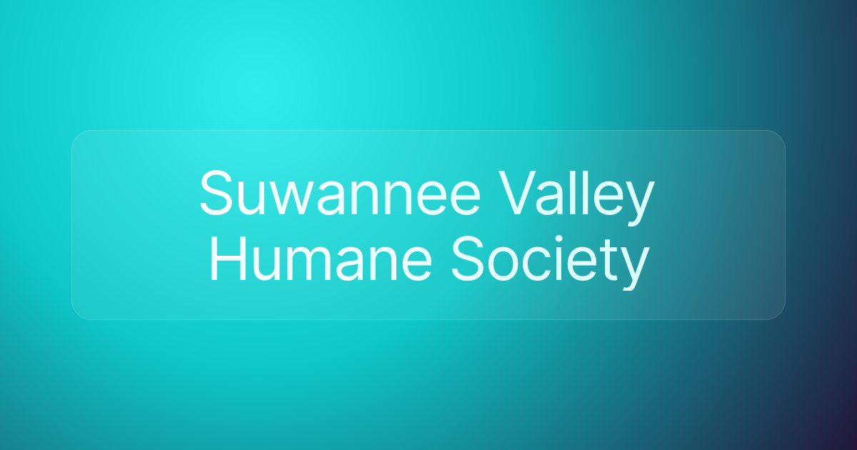 Suwannee Valley Humane Society