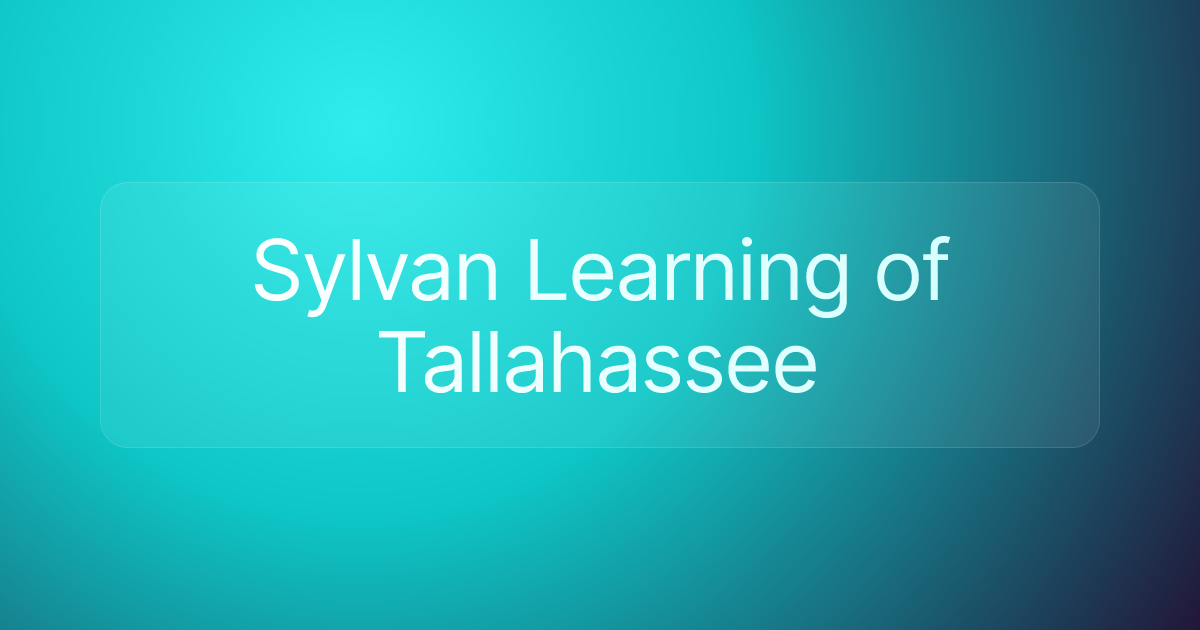 Sylvan Learning of Tallahassee