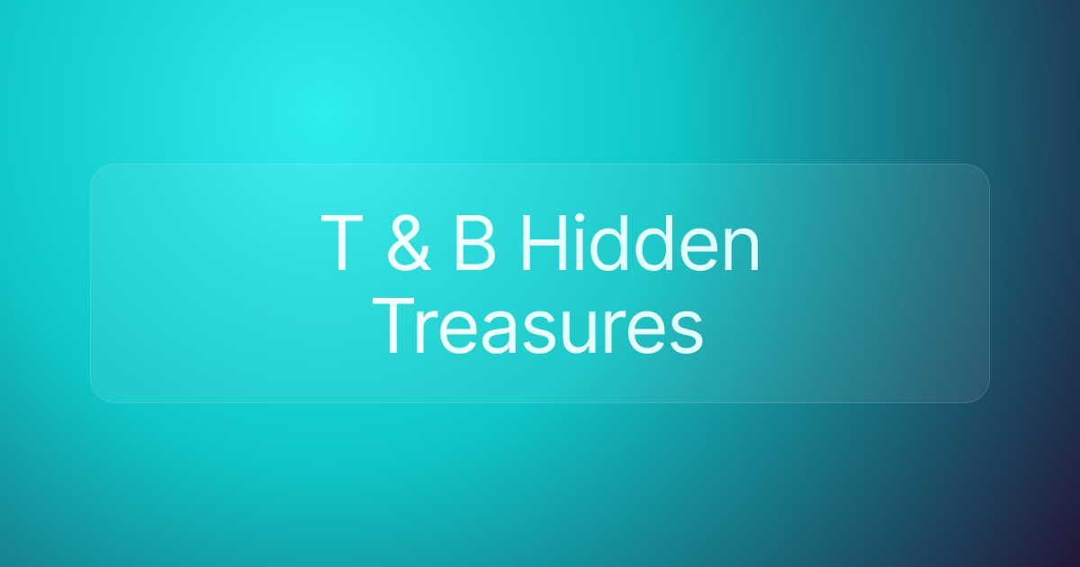T & B Hidden Treasures