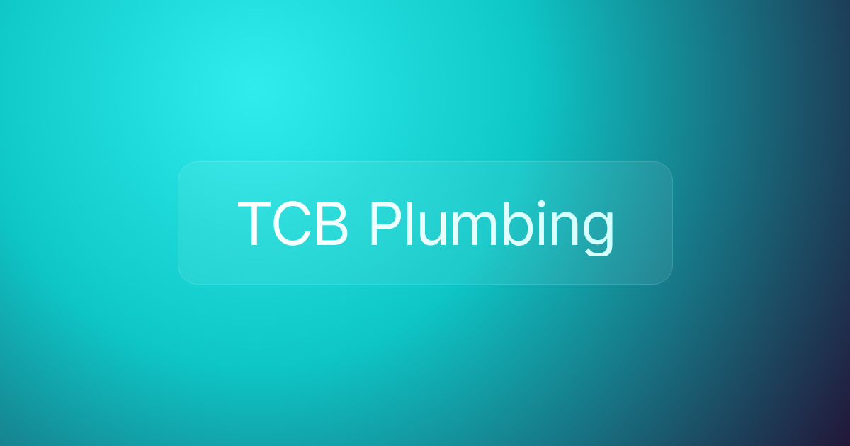 TCB Plumbing